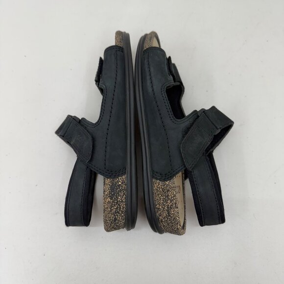 Ecco Cosmo Black Leather Cork Adjust Open Toe Sandals Shoe Womens sz 39 US 8-8.5 - Picture 6 of 9